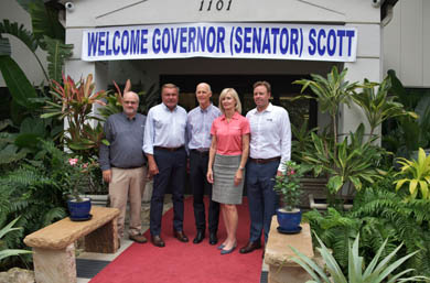 州长Rick Scott访问了RGF®
